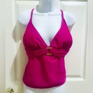 CATALINA fuchsia tankini top